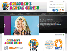 Tablet Screenshot of childrens-dental-center.com